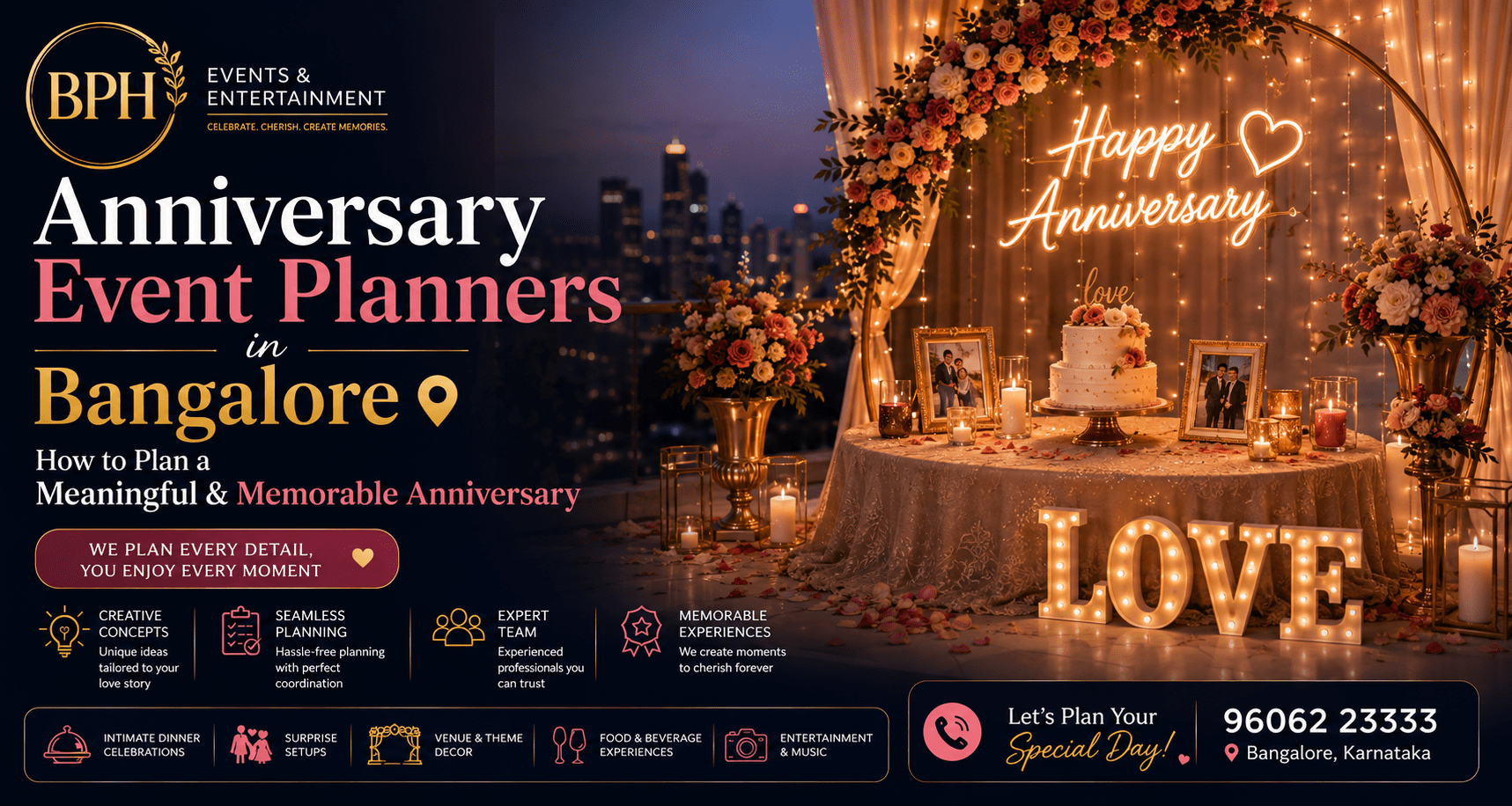 Anniversary Event Planners in Bangalore