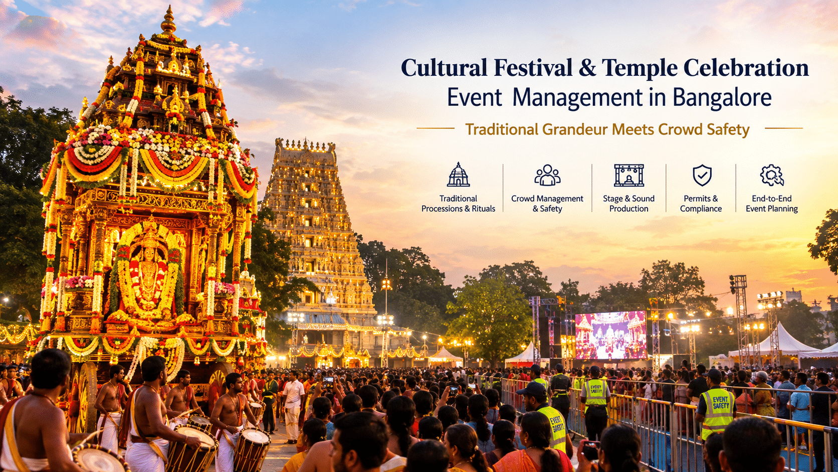 Cultural Festival & Temple Celebration Event Management