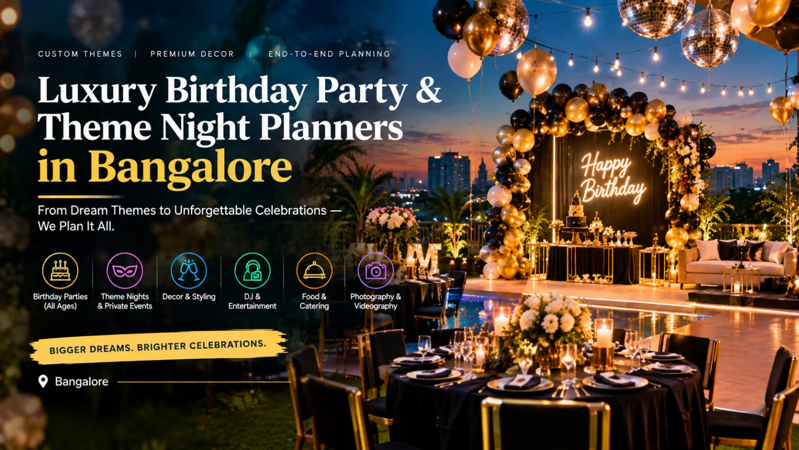 Luxury Birthday Party Planners